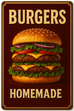 Hamburger Burger Blechschild