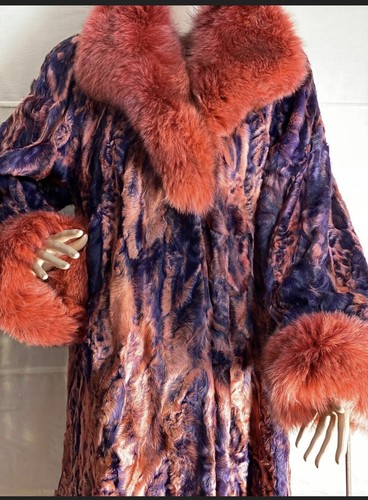 Karakul pelzmantel extravagant - karakul,