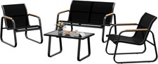 4-tlg Gartenmöbel Sitzgruppe