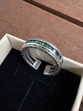 Ritter ring grüner obsidian - /,