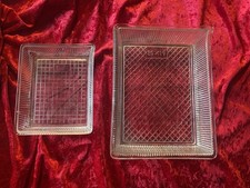 2x Alte Entwicklungsschalen Foto Labor Glas Antik ! 30er ?