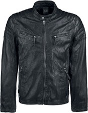 Gipsy Lederjacke Herren Chester schwarz Biker, Casual Wear