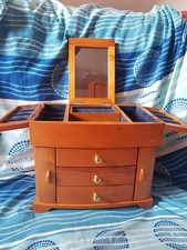 Schmuckkästchen XL Schmuckkasten Eichenholz