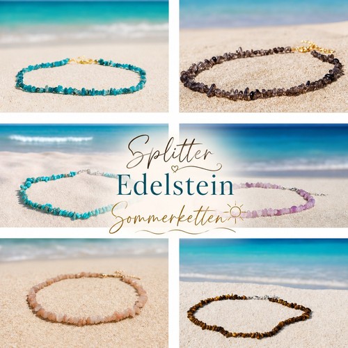 Splitter edelstein sommerkette - edelstein,