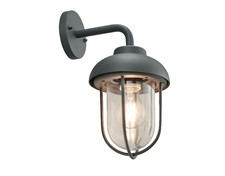 DUERO Vintage Außenwandleuchte Anthrazit IP44 Gartenlampe E27 LED geeignet