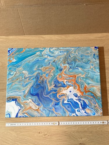 Original acryl pouring - pouring, bild