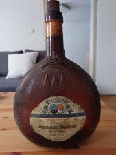 Alte Weinflasche 3,0 Liter Boxbeutel 1984er Jahrgang Frankenwein Leer Deko