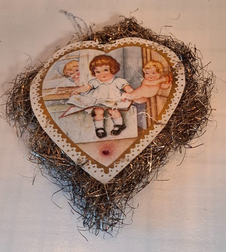 Antiker tinsel herz - tinsel-herz, mit