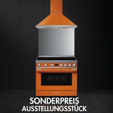 SMEG Portofino incl. Dunstabzug u. Rückwand Standherd 90cm x 60cm Induktion