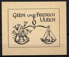 Exlibris Gerda und Friedrich
