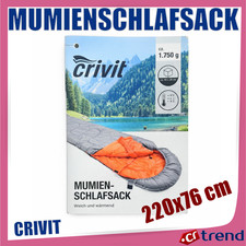 CRIVIT Mumienschlafsack 220x76
