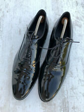 Herren Smokingschuhe Schnürer BALLY Schwarz Echtleder 44,5 10 EU 11 US + Spanner