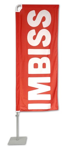 Imbiss beachflag rechteck 250 - rechteck,