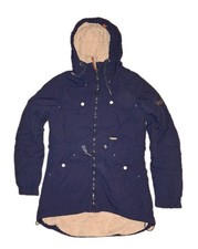 Dunkelblaue Damen Winterjacke Größe Medium Von Alife And Kickin