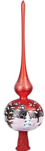 Christbaumspitze glas mit - glas,