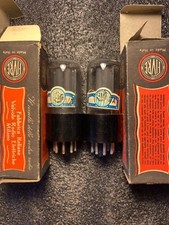 1950/s 2x Matched 6N7GT 6N7