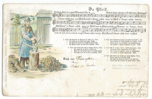 Pfeif liedpostkarte nr 9 - da,