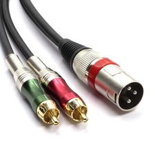 XLR zu RCA Adapter 3m Kabel