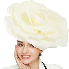 Großer Blumenhut Kopfschmuck