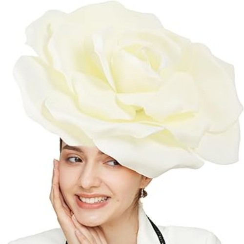 Großer blumenhut kopfschmuck - blumenhut,