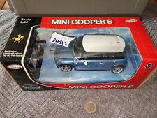 ZH847 Rastar 1:24 Mini Cooper S Blau Pkw Made in China Mit Ovp Art.Nr 1244 BMW