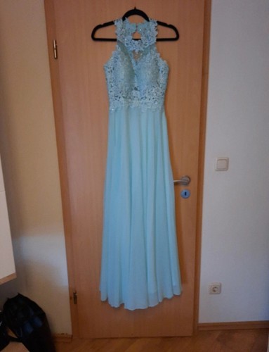 Abschlusskleid lang türkis - abschlusskleid,