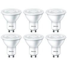 6 x Philips LED Leuchtmittel Reflektor 4,7W = 50W GU10 345lm warmweiß 2700K 36°