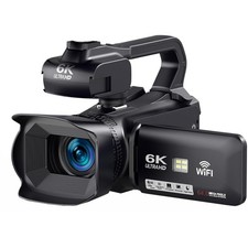 Videokamera 6K Camcorder HD 64MP 18X Digitalzoom Autofokus Vlogging Kamera