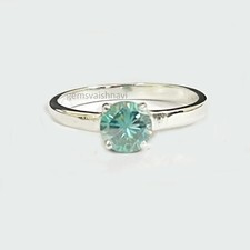 2 Karat Blau Diamant Ring