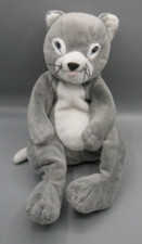 Ikea Gosig Katt grau weiß Tabby Katze Kätzchen weiches Plüschtier Kuscheltier 11 Zoll