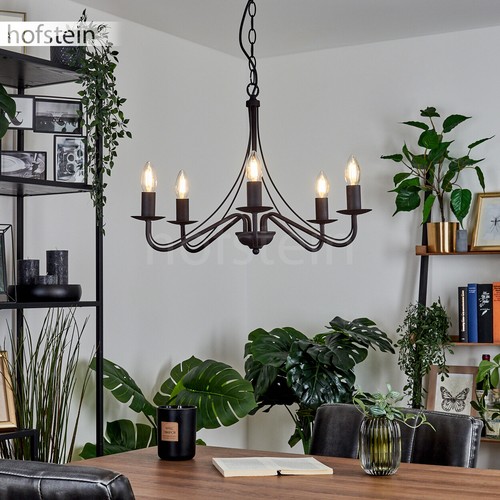 Hänge lampe schwarz - lampe, 5-flammig