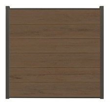 WPC Sichtschutz Zaun Steckzaun