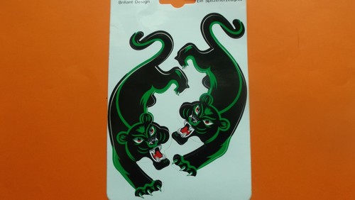 Aufkleber panther grün - panther,,