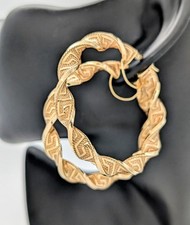 Medusa Creolen 585/14K Ohrstecker Gelbgold 6,50Gr. Ohrringe #1139