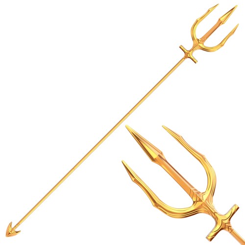 Metall dreizack speer cosplay - speer,