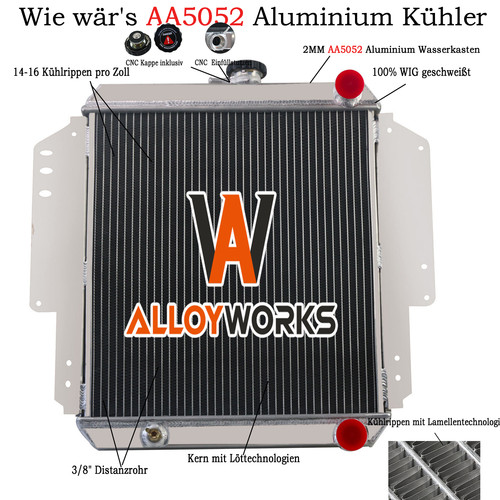 Reihe aluminium kühler für - 2,