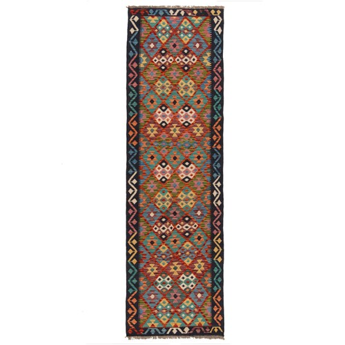 Kelim afghan 285x83 - 285x83, cm