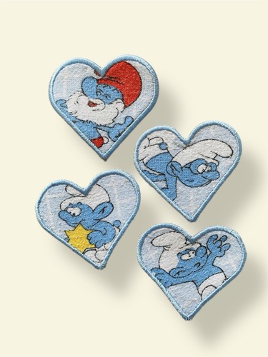 Schlümpfe set aufnäher - 4,