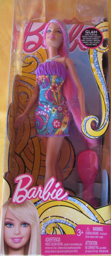 Barbie puppe glam hair - barbie,