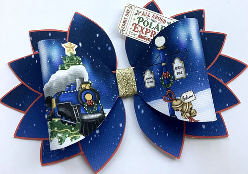Blaue polar express - 3d,