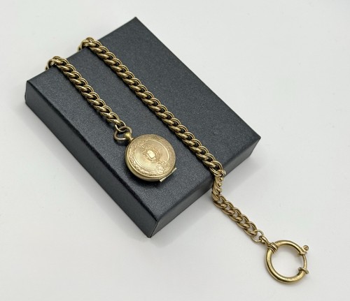 Vintage uhrenkette mit foto - vintage,