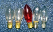 5 Ersatzbirnen Weihnachtsbaumbeleuchtung Christbaumbeleuchtung DDR 14V 5W gebrau