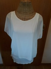 Damenbluse Bluse Lagenlook weiß Gr.M NEU