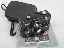 Rollei 35SE 35 SE black Sonnar 2,8/40 optisch TOP + Ta. + Anl. near Mint + case