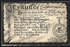 Künstler schweigen - künstler-ak,