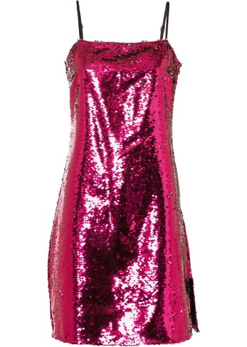 Mini kleid mit wendepailletten - mini-kleid,