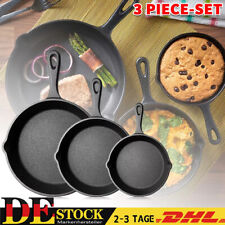 3er Set Gusseisen-Pfanne
