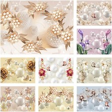 Vlies Fototapete Kugeln Blumen