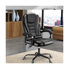 Chefsessel mit Massage Schwarz