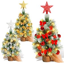 Mini Weihnachtsbaum klein Künstlich beleuchtet Tannenbaum Künstlicher LED Licht